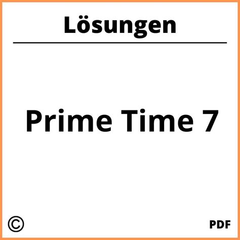 prime time 7 lösungen pdf